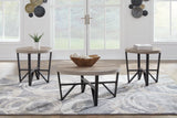 Deanlee Grayish Brown/Black Table by Ashley at Eve Furniture