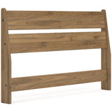 Deanlow Full Panel Headboard with Dresser and Nightstand in Honey by Ashley at Eve Furniture
