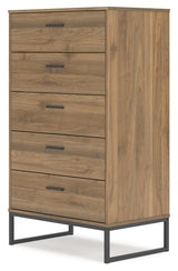 Deanlow Honey Chest of Drawers by Ashley at Eve Furniture