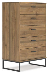 Deanlow Honey Chest of Drawers by Ashley at Eve Furniture