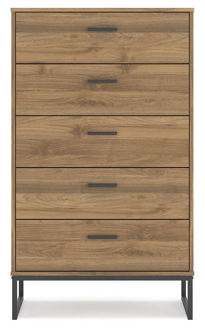 Deanlow Honey Chest of Drawers by Ashley at Eve Furniture