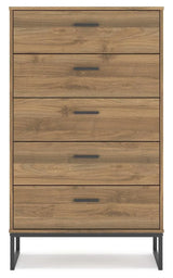 Deanlow Honey Chest of Drawers by Ashley at Eve Furniture