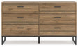 Deanlow Honey Dresser by Ashley at Eve Furniture