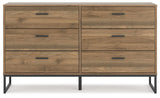 Deanlow Honey Dresser by Ashley at Eve Furniture