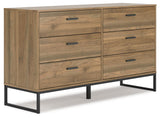 Deanlow Honey Dresser by Ashley at Eve Furniture