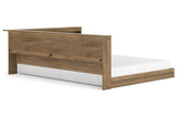 Deanlow Honey Full Bookcase Corner Storage Bed by Ashley at Eve Furniture