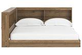 Deanlow Honey Full Bookcase Corner Storage Bed by Ashley at Eve Furniture