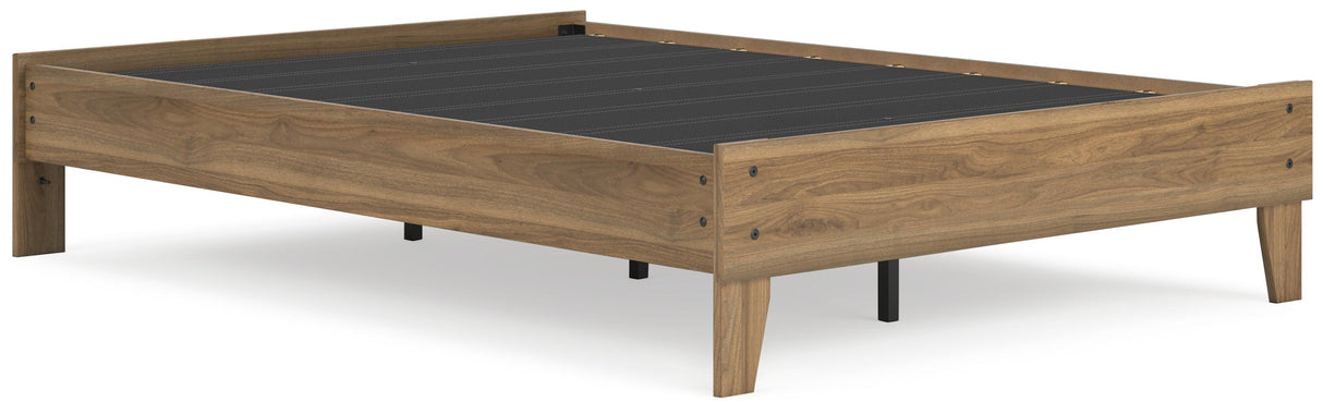 Deanlow Honey Full Platform Bed by Ashley at Eve Furniture