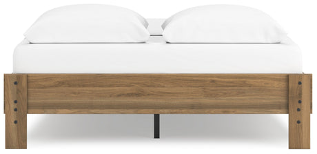 Deanlow Honey Queen Platform Base Bed by Ashley at Eve Furniture