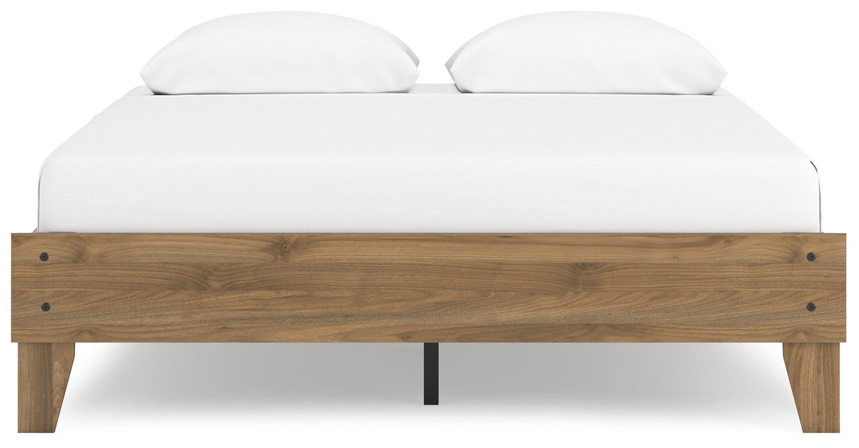 Deanlow Honey Queen Platform Base Bed by Ashley at Eve Furniture
