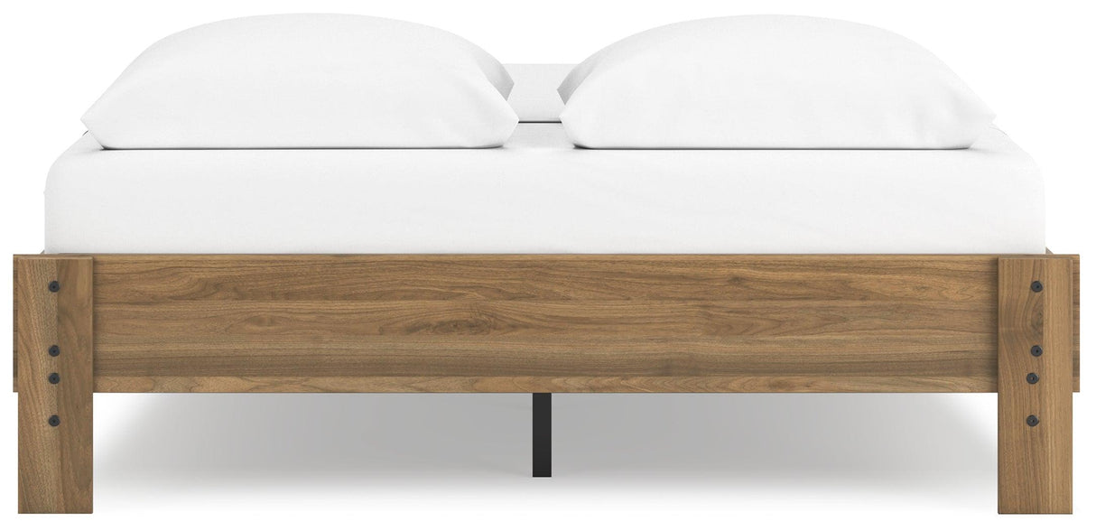 Deanlow Honey Queen Platform Bed by Ashley at Eve Furniture