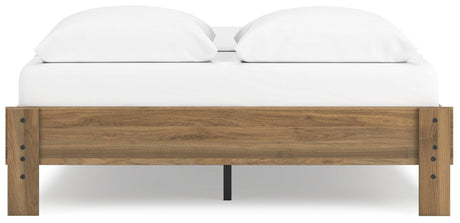 Deanlow Honey Queen Platform Bed by Ashley at Eve Furniture