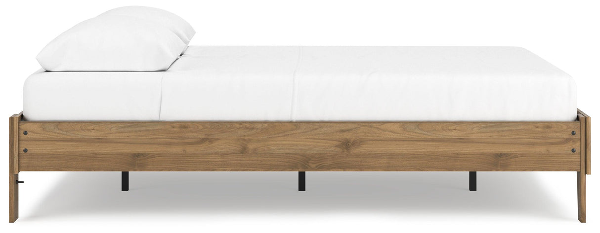Deanlow Honey Queen Platform Bed by Ashley at Eve Furniture