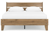 Deanlow Honey Queen Platform Panel Bed by Ashley at Eve Furniture