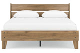 Deanlow Honey Queen Platform Panel Bed by Ashley at Eve Furniture