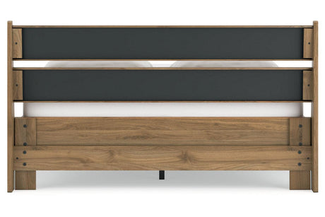 Deanlow Honey Queen Platform Panel Bed by Ashley at Eve Furniture