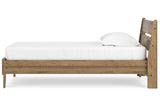 Deanlow Honey Twin Platform Panel Bed by Ashley at Eve Furniture