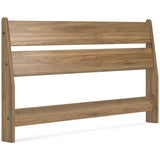 Deanlow Queen Panel Headboard with Dresser and Nightstand in Honey by Ashley at Eve Furniture