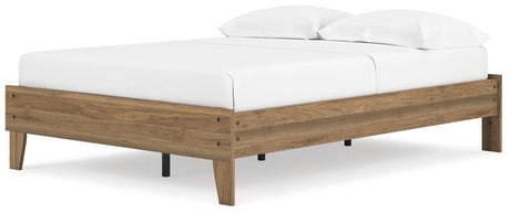 Deanlow Honey Full Platform Bed by Ashley at Eve Furniture