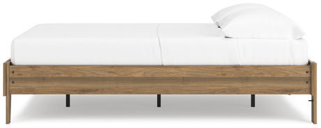 Deanlow Honey Full Platform Bed by Ashley at Eve Furniture