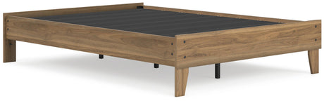 Deanlow Honey Full Platform Bed by Ashley at Eve Furniture