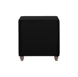 Deanna 2-Drawer Rectangular Nightstand Black