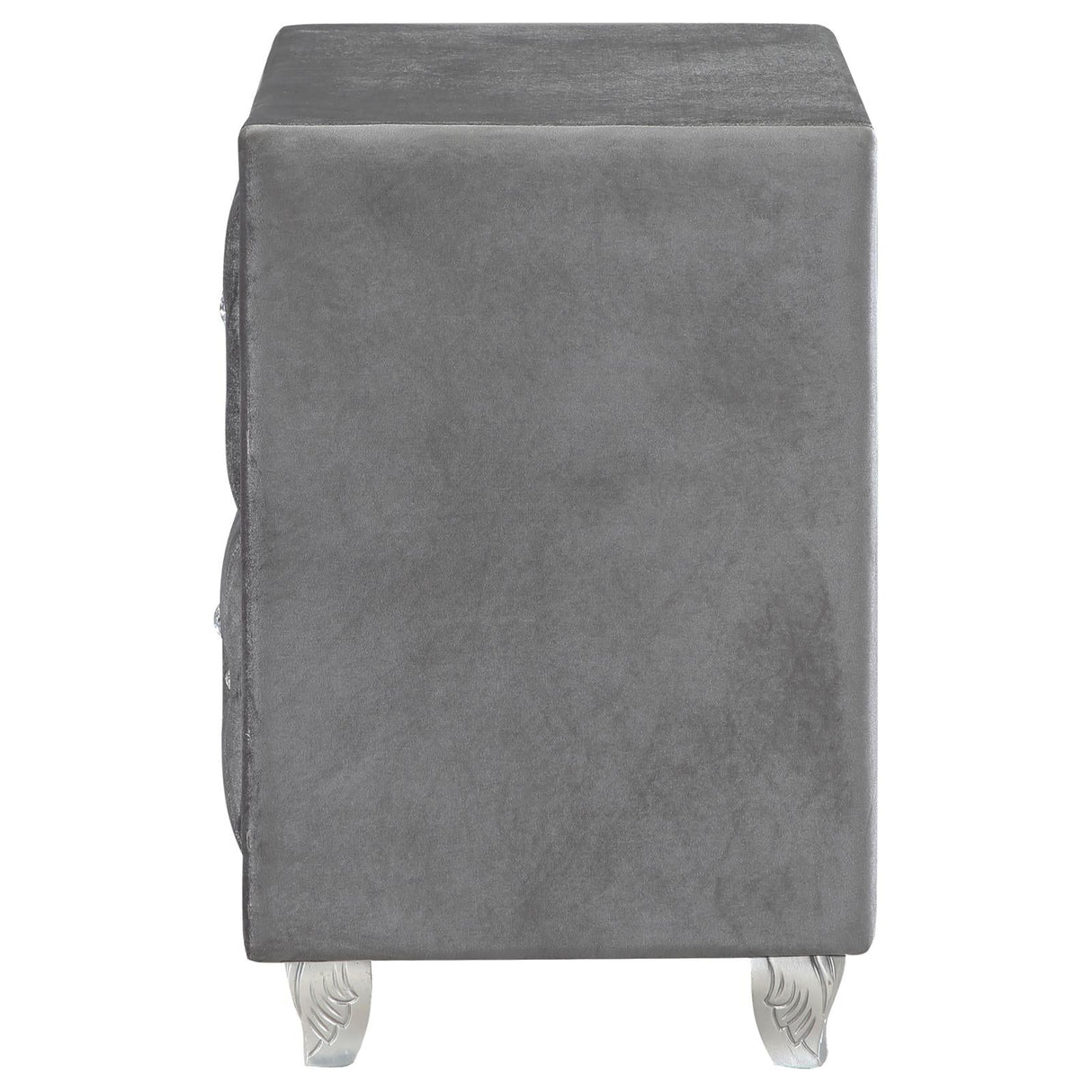 Deanna 2-Drawer Rectangular Nightstand Gray