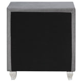 Deanna 2-Drawer Rectangular Nightstand Gray