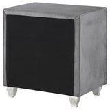 Deanna 2-Drawer Rectangular Nightstand Gray