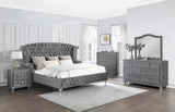 Deanna Gray 4-Piece Tufted California King Bedroom Set