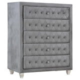 Deanna Gray 5-Drawer Rectangular Chest