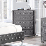 Deanna Gray 5-Drawer Rectangular Chest