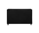 Deanna Black 7-Drawer Rectangular Dresser