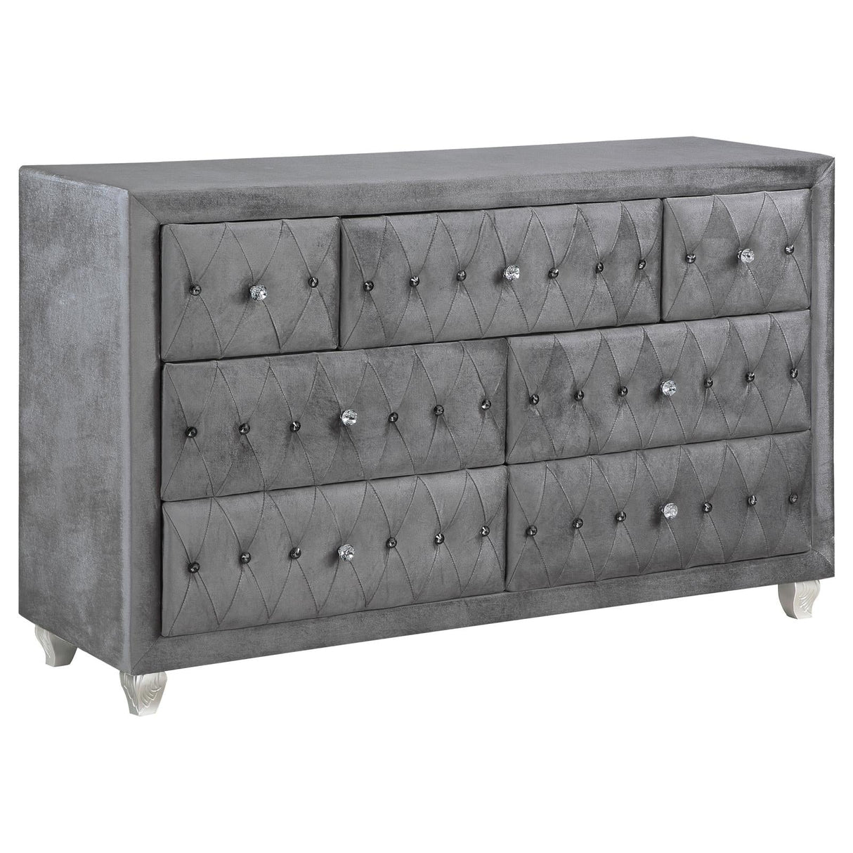 Deanna Gray 7-Drawer Rectangular Dresser