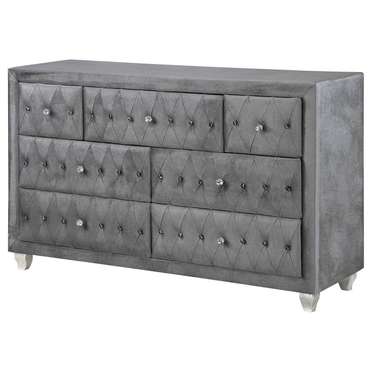 Deanna Gray 7-Drawer Rectangular Dresser