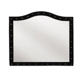 Deanna Black Button Tufted Mirror by Coaster at Eve Furniture