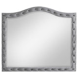 Deanna Gray Button Tufted Mirror