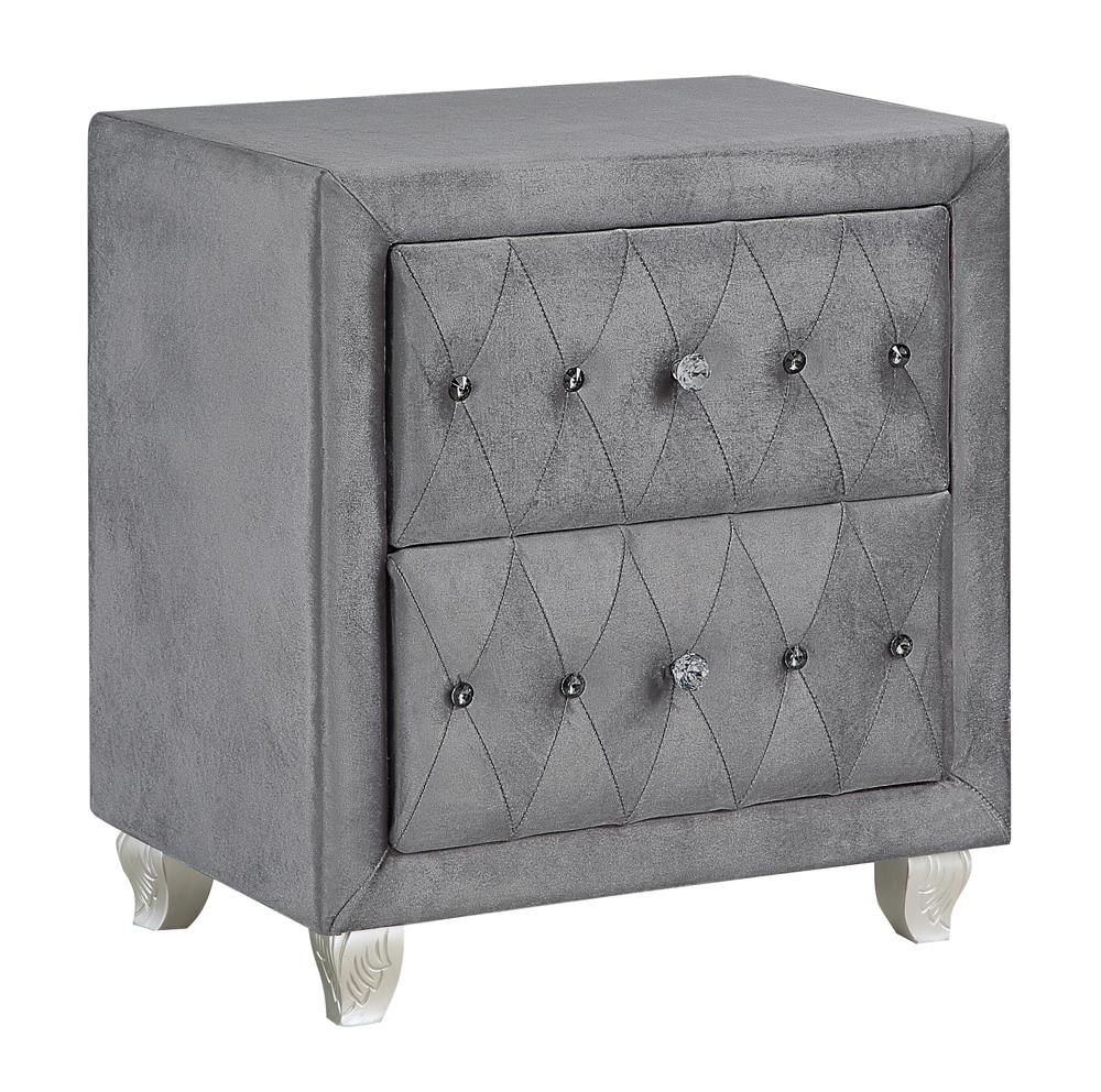 Deanna Gray Upholstered Platform Bedroom Set