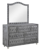 Deanna Gray Upholstered Platform Bedroom Set