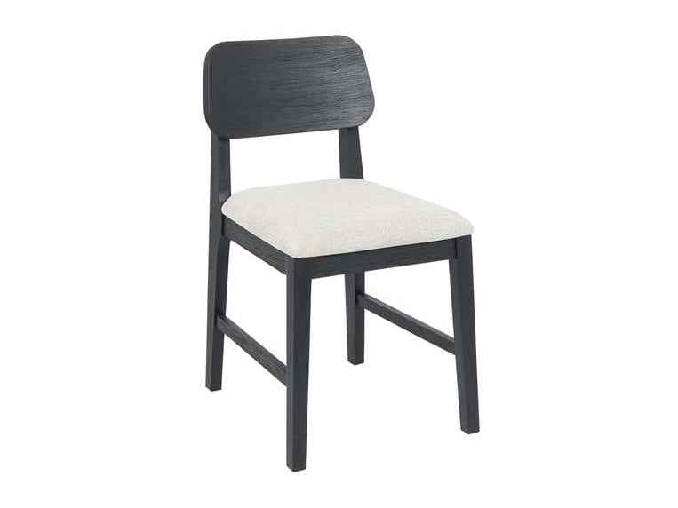 Deaven Black Upholstered Dining Chair Oak (Set of 2) by Classic Home at Eve Furniture