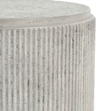 Debbie Light Gray Outdoor End Table by Classic Home at Eve Furniture