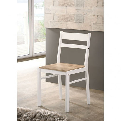 Debbie Natural/White 5-Piece Dining Room Set by Furniture of America at Eve Furniture