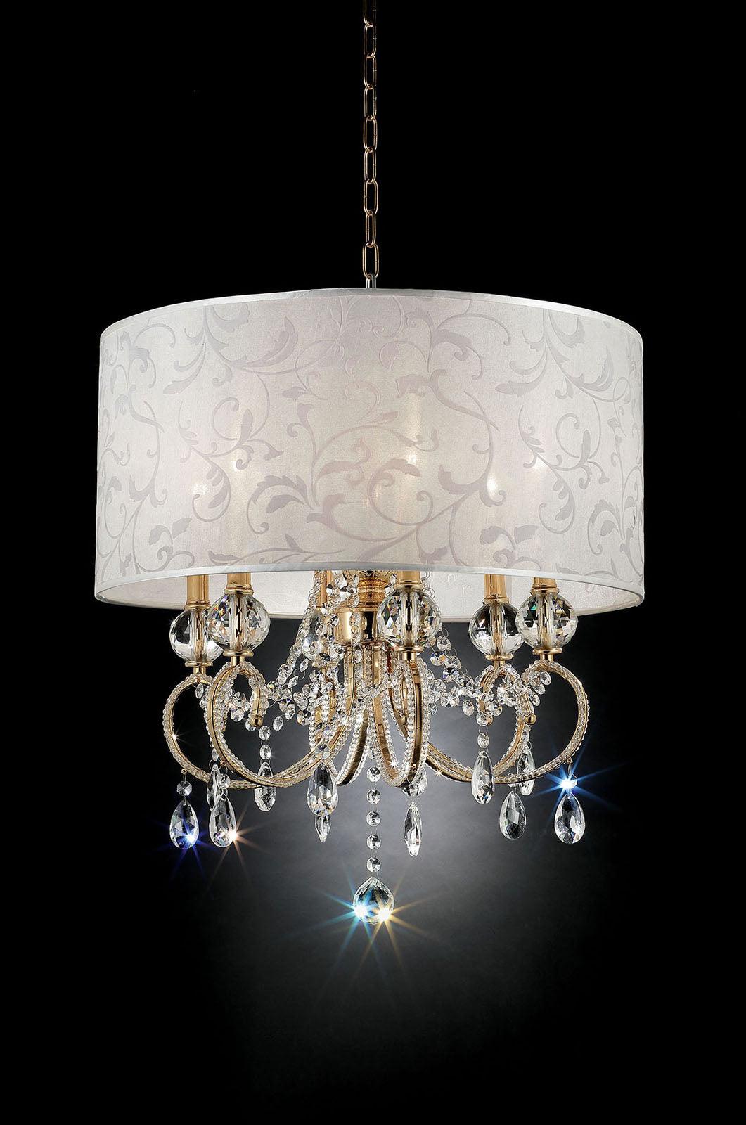 Deborah Gold Ceiling Lamp by Furniture of America at Eve Furniture