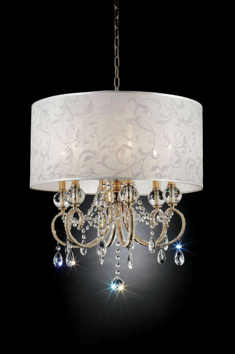 Deborah Gold Ceiling Lamp by Furniture of America at Eve Furniture