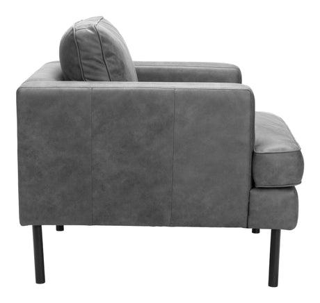 Decade Vintage Gray Armchair by Zuomod at Eve Furniture