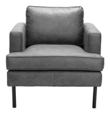Decade Vintage Gray Armchair by Zuomod at Eve Furniture