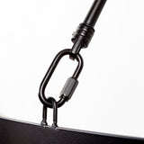 Decamp I Black Metal Chassis Glass Tube Twelve Light Chandelier by Mercana at Eve Furniture