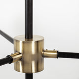 Decarlo II Black/Gold Metal Multi-Arm Thirteen Light Chandelier by Mercana at Eve Furniture