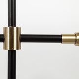 Decarlo II Black/Gold Metal Multi-Arm Thirteen Light Chandelier by Mercana at Eve Furniture