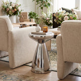 Decatur Side Table Silver by Zuomod at Eve Furniture